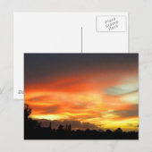 Carte Postale Coucher du soleil (Devant / Derrière)