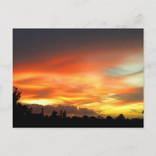 Carte Postale Coucher du soleil (Devant)
