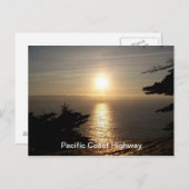 Carte Postale Coucher du soleil (Devant / Derrière)