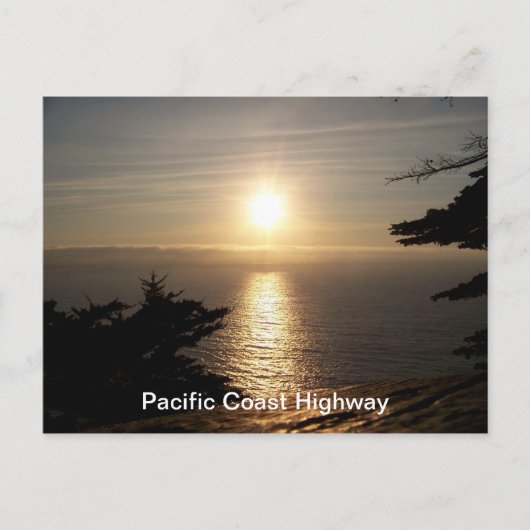 Carte Postale Coucher du soleil (Devant)