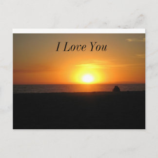 Carte Postale Coucher du soleil