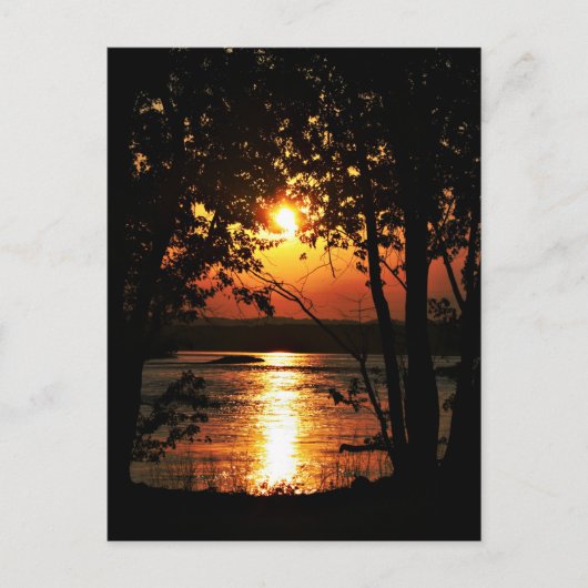 Carte Postale Coucher du soleil (Devant)