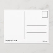 Carte Postale Coucher du soleil (Dos)