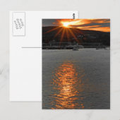 Carte Postale Coucher du soleil (Devant / Derrière)