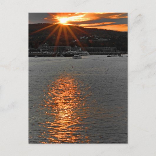 Carte Postale Coucher du soleil (Devant)