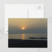 Carte Postale Coucher du soleil (Devant / Derrière)