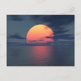Carte Postale Coucher du soleil