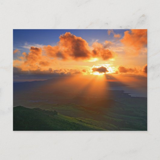 Carte Postale Coucher du soleil (Devant)