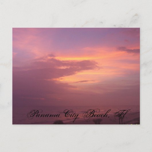 Carte Postale Coucher du soleil (Devant)