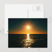 Carte Postale Coucher du soleil (Devant / Derrière)