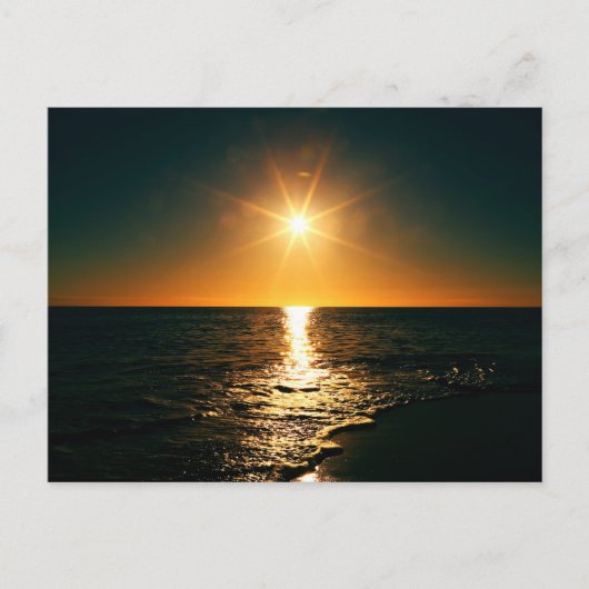Carte Postale Coucher du soleil (Devant)