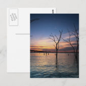 Carte Postale Coucher du soleil (Devant / Derrière)