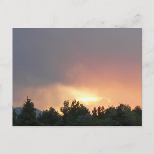 Carte Postale Coucher du soleil (Devant)