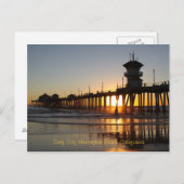 Carte Postale Coucher du soleil (Devant / Derrière)