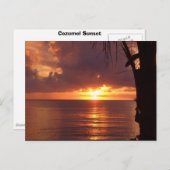 Carte Postale Coucher du soleil (Devant / Derrière)