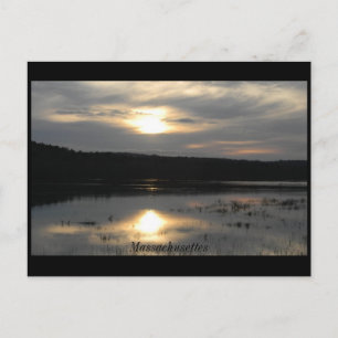 Carte Postale Coucher du soleil à la rivière, mA