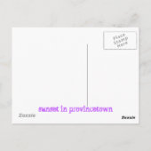 Carte Postale coucher du soleil à province (Dos)