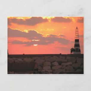 Carte Postale coucher du soleil au Liban