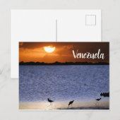 Carte Postale Coucher du soleil au Venezuela (Devant / Derrière)