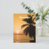Carte Postale Coucher du soleil au Venezuela (Debout devant)