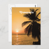 Carte Postale Coucher du soleil au Venezuela (Devant / Derrière)