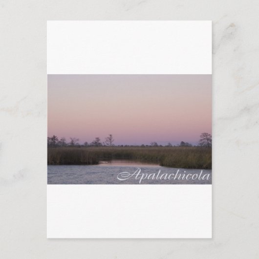Carte Postale Coucher du soleil d'Apalachicola (Devant)