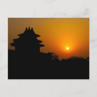 Carte Postale Coucher du soleil de Cité interdite