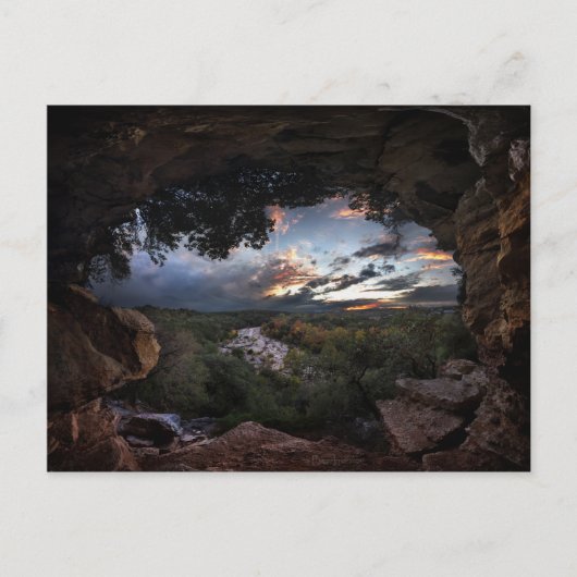 Carte Postale Coucher du soleil de crique de Barton - Austin, le (Devant)