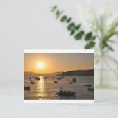 Carte Postale Coucher du soleil de ponsa de Père Noël (Debout devant)