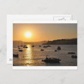 Carte Postale Coucher du soleil de ponsa de Père Noël (Devant / Derrière)