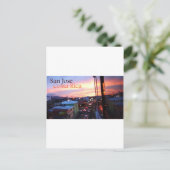 Carte Postale Coucher du soleil de San Jose Costa Rica (Debout devant)