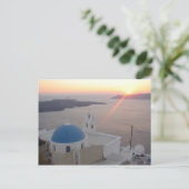 Carte Postale Coucher du soleil de Santorini (Debout devant)