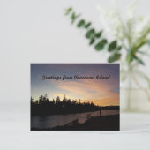 Carte Postale Coucher du soleil d'or (Debout devant)