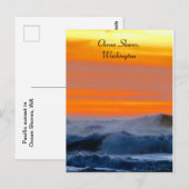 Carte Postale Coucher du soleil du Pacifique (Devant / Derrière)