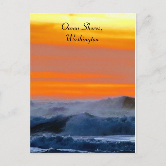 Carte Postale Coucher du soleil du Pacifique (Devant)