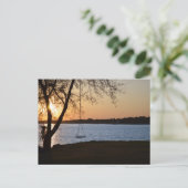Carte Postale Coucher du soleil du printemps paisible (Debout devant)