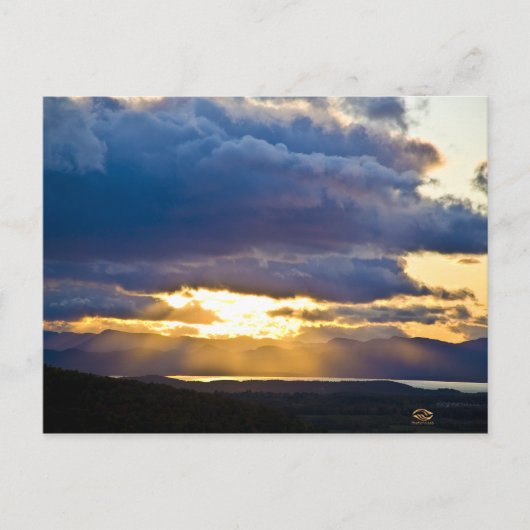 Carte Postale Coucher du soleil du Vermont Champlain (Devant)