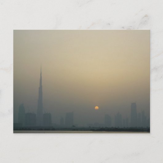 Carte Postale coucher du soleil, Dubaï (Devant)