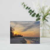 Carte Postale Coucher du soleil, lac Érié, Ohio (Debout devant)