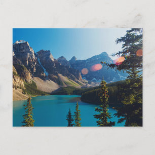 Carte Postale Coucher du soleil Moraine Lake, Canada