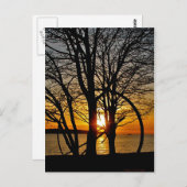 Carte Postale Coucher du soleil par l'art (Devant / Derrière)