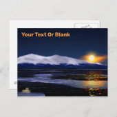 Carte Postale Coucher Du Soleil Sur La Glace (Devant / Derrière)