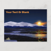 Carte Postale Coucher Du Soleil Sur La Glace (Devant)