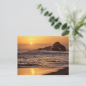 Carte Postale Coucher Du Soleil Sur La Plage De Pfeiffer (Debout devant)