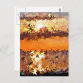 CARTE POSTALE COUCHERS DE SOLEIL (Devant / Derrière)