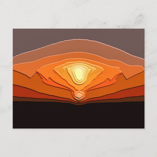 CARTE POSTALE COUCHERS DE SOLEIL (Devant)