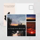 Carte postale "Couchers de soleil à Lüdenscheid" (Devant / Derrière)