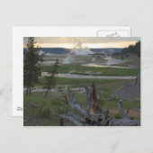 Carte Postale Couchers de soleil de Yellowstone (Devant / Derrière)