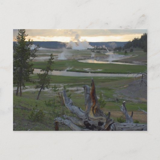 Carte Postale Couchers de soleil de Yellowstone (Devant)