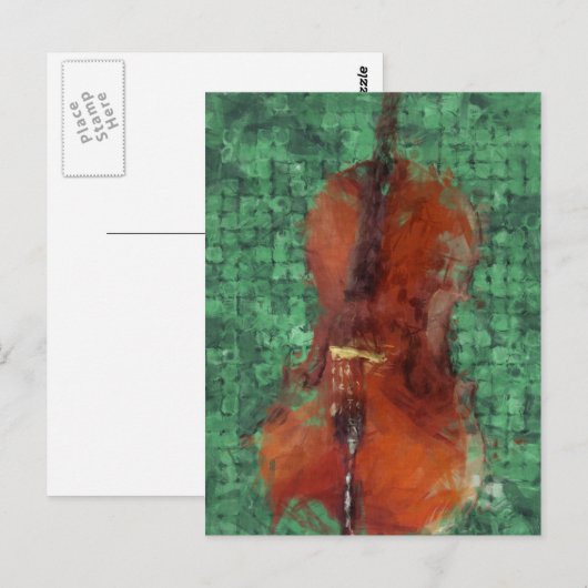 Carte Postale Coucou sur vert (Devant / Derrière)